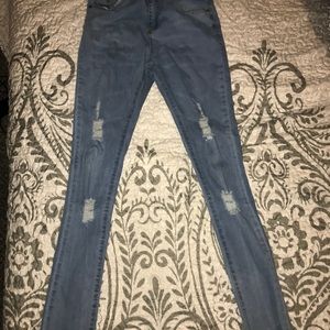 Light wash jeans